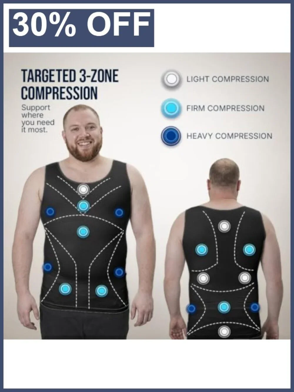 Men's Gynecomastia Compression Tank Top Slimming Body Shaper